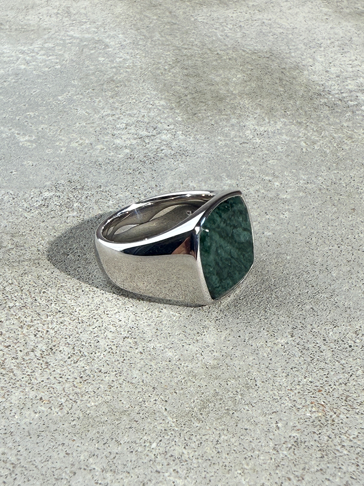 TOMWOOD トムウッド Cushion Green Marble リング TOMWOOD トムウッド Cushion Green Marble シグネットリング