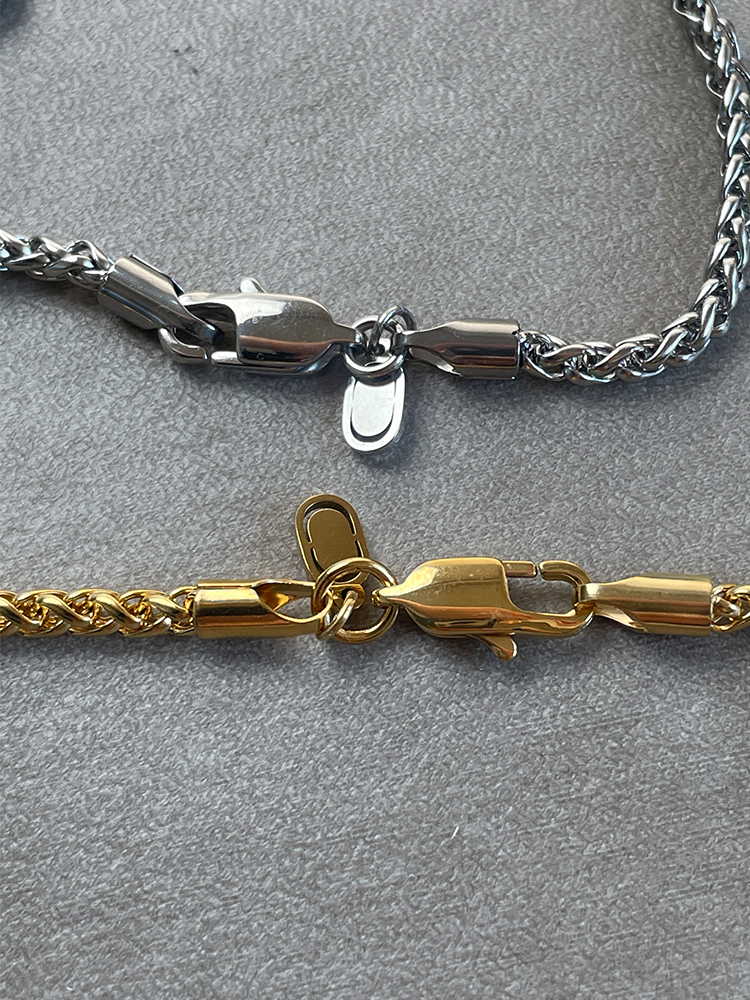 送関込【CRAFTD London】Wheat 3mm ネックレス Gold Silver CRAFTD London クラフトロンドン Wheat 3mm ネックレス – CALIDA